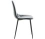 Chaise en acier et polyuréthane noir Polar (Lot de 2) - 6