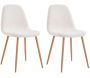 Chaise assise en tissu bouclette Freya (Lot de 2)