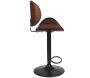 Chaise de bar bois et PU Reno - 139