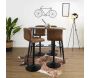 Chaise de bar réglable en hauteur Downtown (Lot de 2) - THE HOME DECO FACTORY