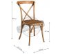 Chaise bistro en orme empilable - AUB-3373