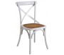 Chaise de bistrot en bouleau et rotin
