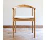 Chaise en bois de hêtre et lin Porto - HANAH HOME