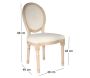 Chaise en bois patiné et canage Eléonore - 6
