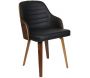 Chaise en bois et polyuréthane Nash