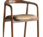 Chaise en bois et velours Bear - ASI-0472