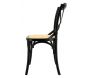 Chaise en bouleau et rotin Bistrot chic - AUB-3897