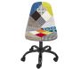 Chaise de bureau réglable en hauteur en tissu patchwork - 99,90