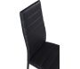 Chaise dossier haut en acier et polyuréthane noir Slim (Lot de 2) - 6