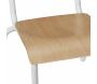 Chaise écolier pour enfant en bois et métal - 6