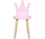 Chaise enfant en bois couronne - CMP-2751