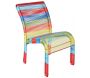 Chaise enfant en polyrésine multicolore