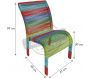 Chaise enfant en polyrésine multicolore - AUBRY GASPARD