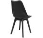 Chaise ergonomique en polycarbonate et polyuréthane Karl (Lot de 4) - 249