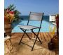 Chaise de jardin pliable en acier Elba - THE HOME DECO FACTORY