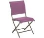 Chaise jardin pliante en aluminium Elegance