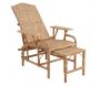 Chaise longue en manau et lame de rotin - AUB-0166