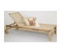 Chaise bain de soleil en teck et cannage synthétique BAIA - 6