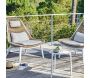 Chaise lounge de jardin en aluminium et tressage Como - Océo by Proloisirs