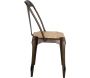 Chaise en métal assise en manguier Antique - ANT-0904