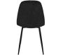 Chaise en métal assise en velours Leaf - 49,90