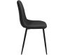 Chaise en métal assise en velours Leaf - 6