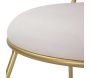 Chaise en métal doré et tissu Heart 37 x 47 x 80 cm - 8