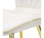 Chaise en métal doré et tissu Space (Lot de 2) - 8