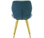 Chaise en métal doré et tissu Space (Lot de 2) - 6