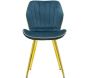 Chaise en métal doré et tissu Space (Lot de 2) - 199