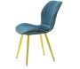Chaise en métal doré et tissu Space (Lot de 2) - 5