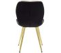 Chaise en métal doré et tissu Space (Lot de 2) - 6