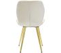 Chaise en métal doré et tissu Space (Lot de 2) - 7