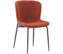 Chaise en métal et tissu bouclette Modesto (Lot de 2) - VEN-1077