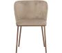 Chaise en métal et velours Edina (Lot de 2) - VEN-1141