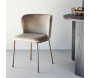 Chaise en métal et velours Edina (Lot de 2) - VENTURE HOME