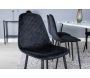 Chaise motif diamant en velours Polar (Lot de 2) - Venture Home