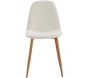 Chaise pieds imitation bois Poésie (Lot de 2) - CMP-4672