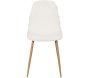 Chaise pieds imitation bois assise en tissu Lagos (Lot de 2) - CMP-4671