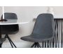 Chaise pivotant en acier et polyuréthane noir Polar (Lot de 2) - Venture Home