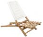 Chaise de plage en bambou