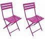 Chaise pliante en acier Nonza (Lot de 2)