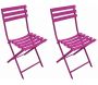 Chaise pliante en acier Nonza (Lot de 2)