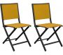 Chaise pliante en aluminium Ida (Lot de 2)