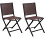 Chaise pliante en aluminium Ida (Lot de 2)