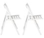 Chaise pliante en bois (Lot de 2)