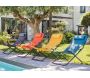 Chaise relax en acier et toile Easy (Lot de 2) - Alizé