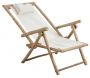 Chaise relax pliante en bambou