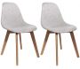 Chaise scandinave assise grosse maille (Lot de 2)