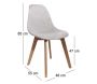 Chaise scandinave assise grosse maille (Lot de 2) - 7